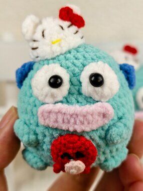 Handmade Amigurumi Crochet Chubby Hangyodon Plushie
